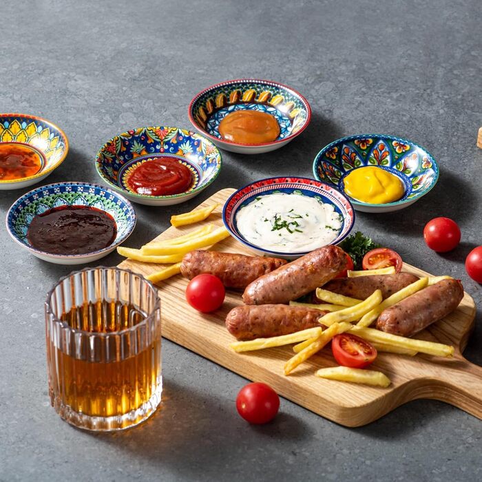 Набір з 6 керамічних мисок для соусу Besmeety