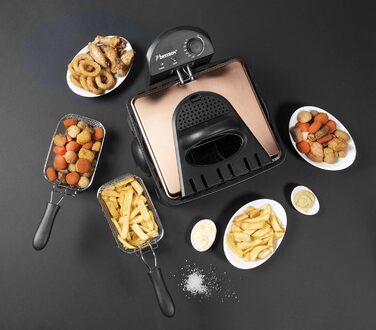 Фритюрниця з 3 кошиками для смаження 2000 Вт Bestron