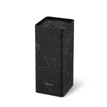 Підставка Fissman для кухонних ножів 10x10x22 см, колір ЧОРНИЙ МАРМУР пластик (12883)