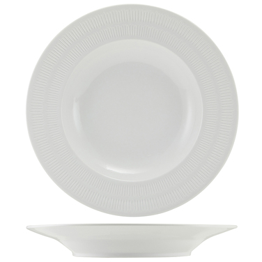 Тарілка для пасти 28.5 см, Incise Porcelain Solara, GenWare