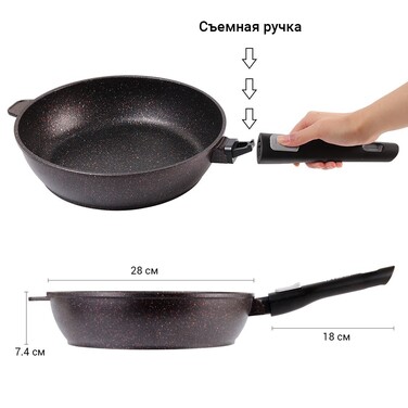 Глубокая сковорода Fissman