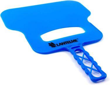 Лопатка-віяло для роздування вугілля 30 x 20 см, синій Lantelme