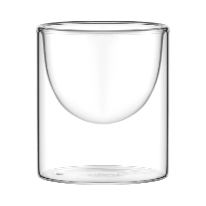 Набір креманок з подвійними стінками Ardesto, 170мл, 2шт, боросилікатне скло, прозорий