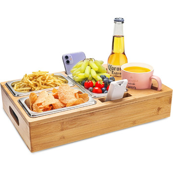 Органайзер для снеків з 3 мисками 40 х 26 х 8 см CENOVE