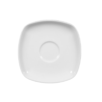 Блюдце до чашки для мокко квадратне 12 см біле Sketch Basic Seltmann