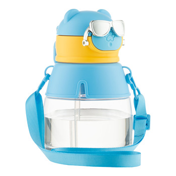 Пляшка для води Ardesto Space 550мл, пластик, блакитний