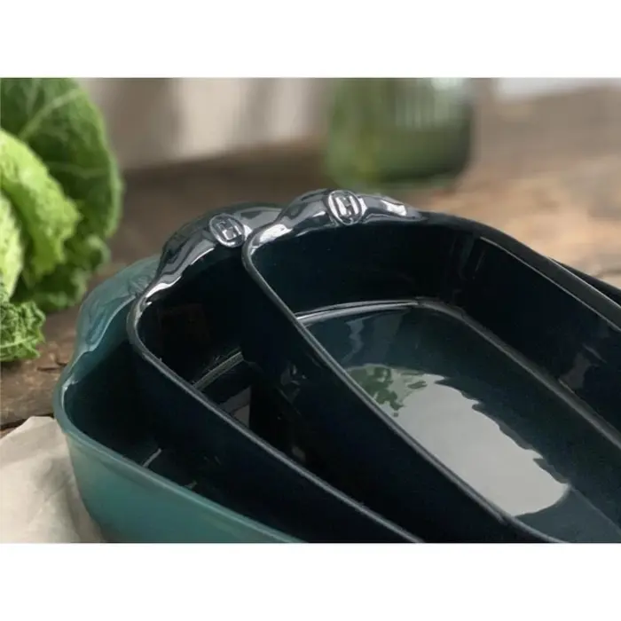 Форма для запікання прямокутна 30 x 19 см см темно-зелена Emile Henry