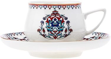 Набір кавових чашок на 6 персон, 12 предметів, 90 мл капучіно Nakkash Karaca