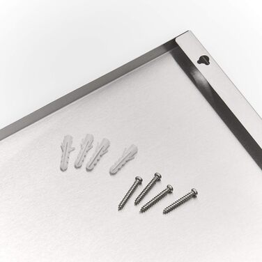 Магнітна дошка 60 х 80 см нержавіюча сталь Zeller