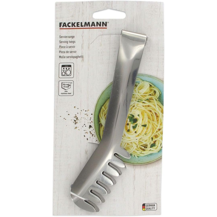 Щипці кухонні 19 см нержавіюча сталь Fackelmann