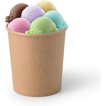 Набір паперові стаканчики для морозива 50 шт. 400 мл GREENBOX