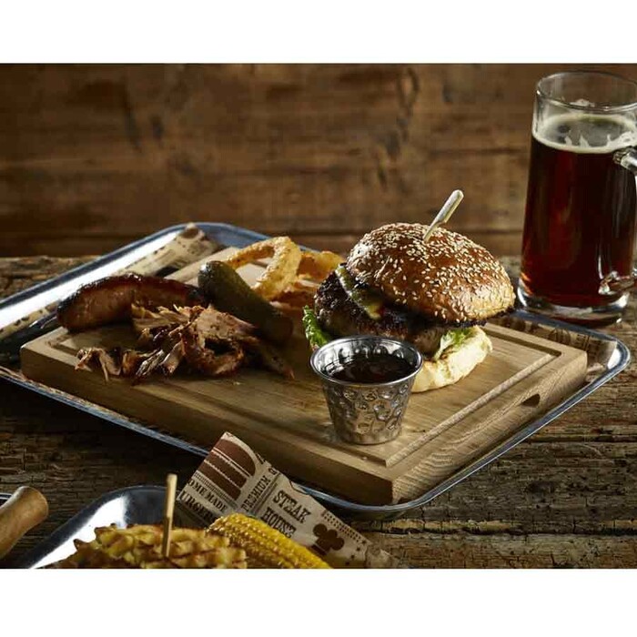 Піднос 20x14x2 см, оцинкована сталь, GenWare