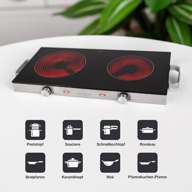 Плита настольная электрическая 2800 Вт PC-DKP 1211 ProfiCook