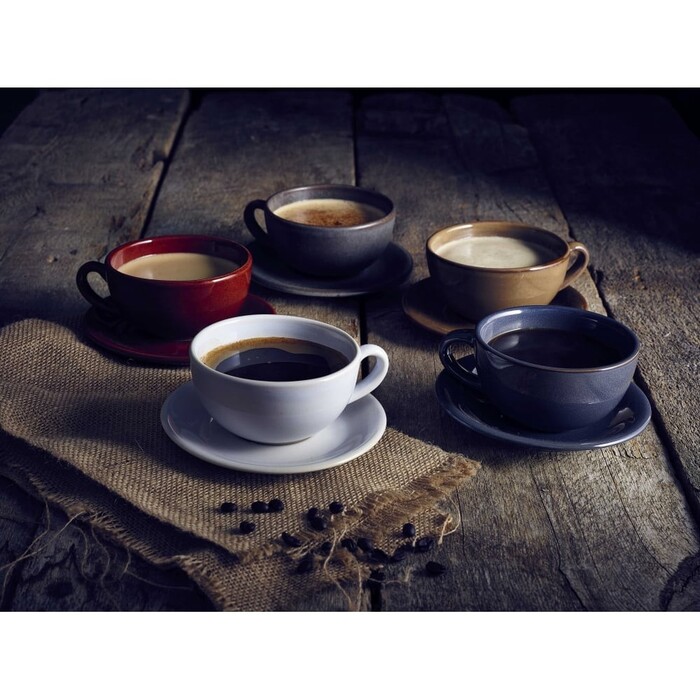 Блюдце голубое 15 см, Terra Stoneware Rustic, GenWare