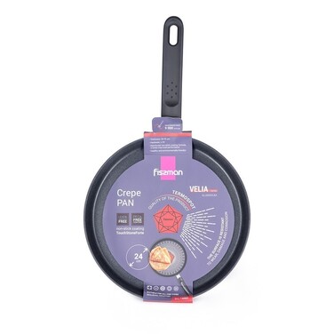 Сковорідка для млинців Fissman 24 см VELIA алюміній з антипригарним покриттям (14563)