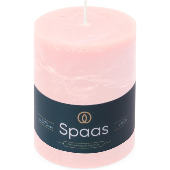 Свічка Spaas Rustic Pillar 80/110 мм 65 шт. - (світло-рожева)