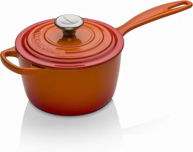 Чавунний сотейник Ø 20 см, 2,5 л з кришкою, полум'яно-червоний Signature Le Creuset