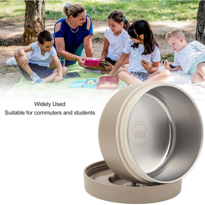 Термоконтейнер теплоізоляційний 420 мл коричневий Tissting