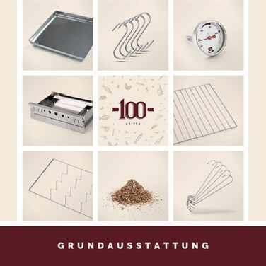 Високоякісна коптильня для копчення з нержавіючої сталі KAISER