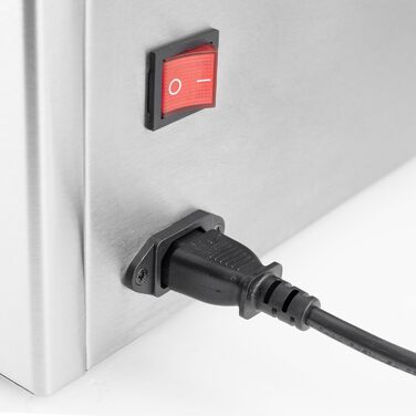 Камерний вакуумний пакувальник з нержавіючої сталі, вакуумна камера 3л 70 л/хв, подвійне зварювання, регульований час вакууму та зварювання, 1417 одинарний, 40 -