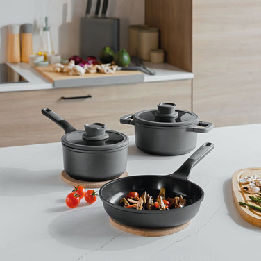 Набір посуду з антипригарним покриттям 5 предметів LEO STONE BergHOFF