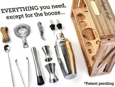 Набор шейкеров для коктейлей, 11 предметов Mixology & Craft