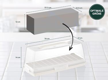 Коробка для транспортування торта з кришкою, капюшоном і ручкою. Коробка для зберігання, контейнер для торта, тарілка для торта, контейнер для торта, коробка для торта, тарілка для торта, начинка для торта, дзвіночок для торта - (білий, прямокутний)