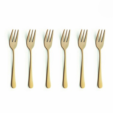 Набір із 6 десертних вилок AUSTIN GOLD Amefa
