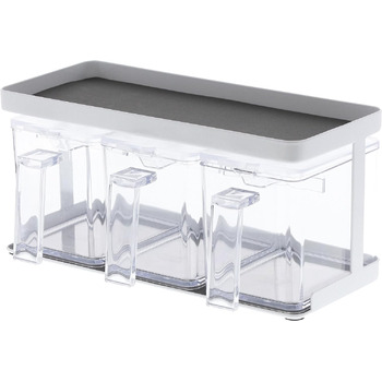 Коробка для приправ X3 і стійка - Вежа - біла