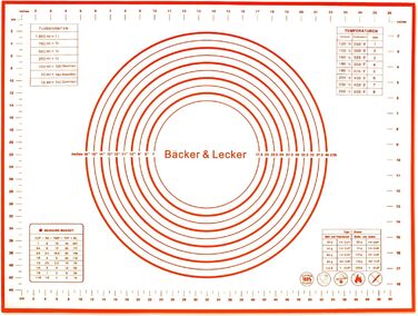 Силіконовий килимок для випічки 50 х 70 см Bäcker & Lecker