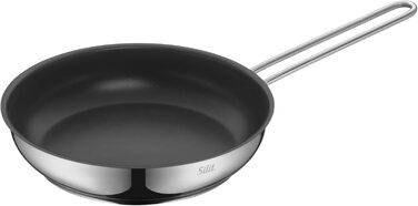 Набір посуду для індукції, 7 предметів каструлі зі скляними кришками, сковорода з лопаткою, полірована нержавіюча сталь. Підходить для всіх типів плит, без внутрішньої розмітки.