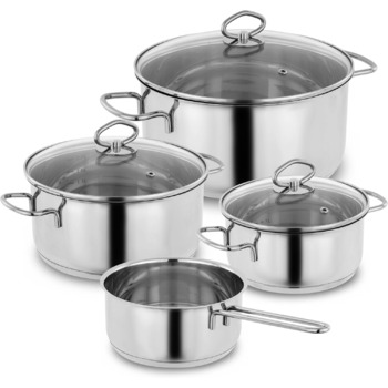 Набір каструль з нержавіючої сталі 7 предмети Kopf