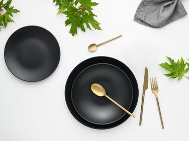 Набор тарелок на 4 персоны, 12 предметов, черный Soft Touch Black Creatable