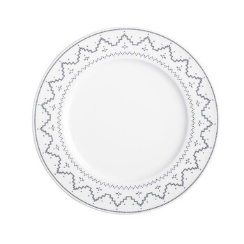 Тарілка для сніданку 21 см, сіра Cross Stitch Kahla