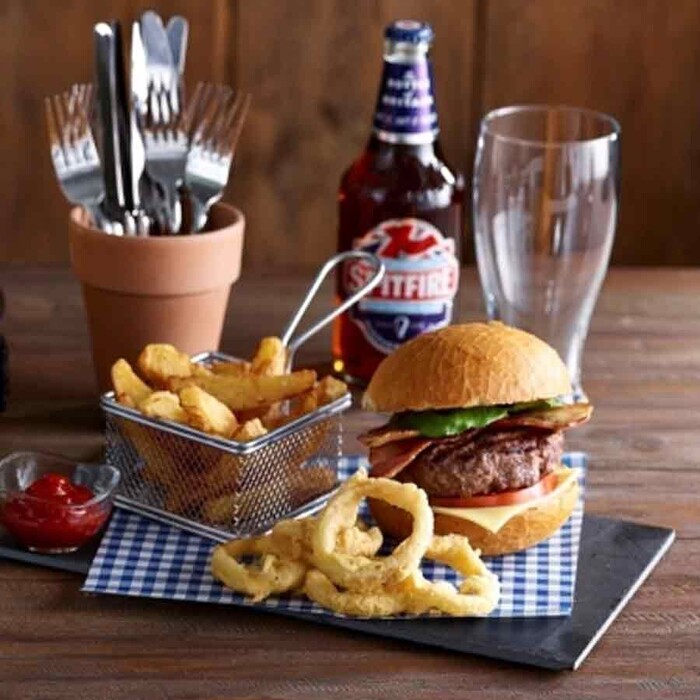 Жиронепроникний папір 25х20 см, клітинка, синій, GenWare