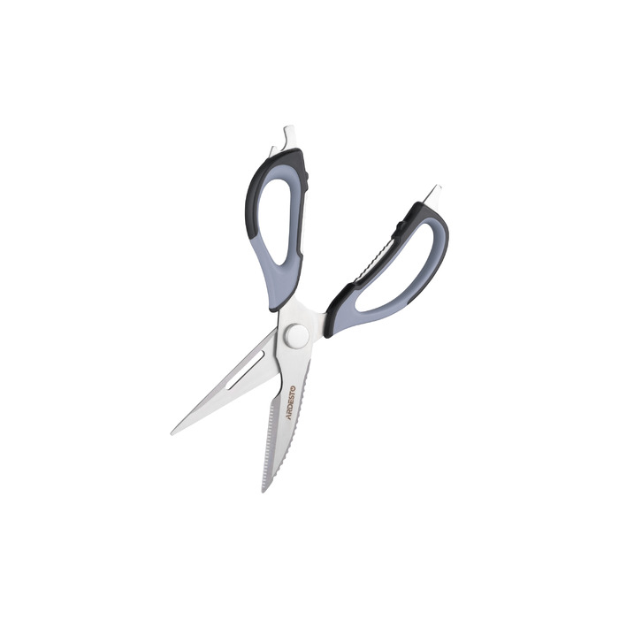 ARDESTO Ножиці кухонні Fresh, 22.7см, нержавіюча сталь, пластик, сіро-чорний