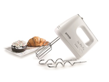 Gorenje Міксер ручний 460Вт, насадки-4, турборежим, білий