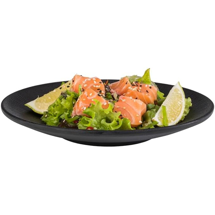 Тарілка меламінова 21 см, чорна NERO APS