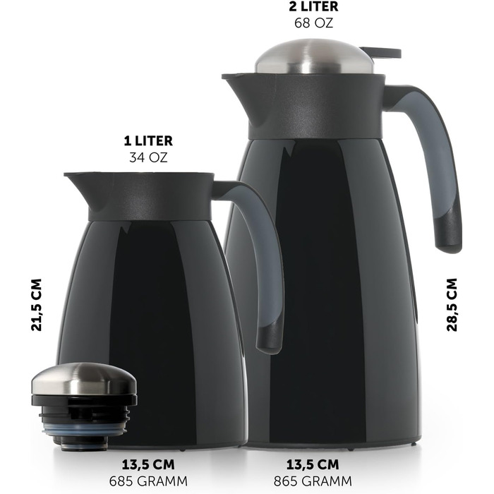 Термос-кавник 1 л нержавіюча сталь, червоний Blumtal