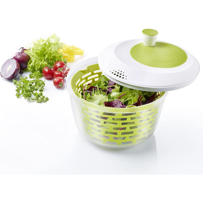 Спиннер для салата 4.4 л, ø 23.5 см, пластик, яблочно-зеленый, 4 шт Westmark