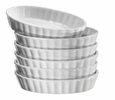 Набір блюд для крем-брюле, 6 предметів білий Küchenprofi