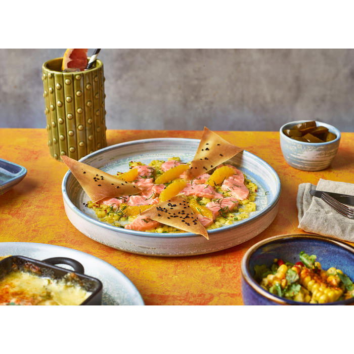 Тарелка презентационная с бортиком 26хh 3.3 см, Terra Porcelain Seafoam, GenWare