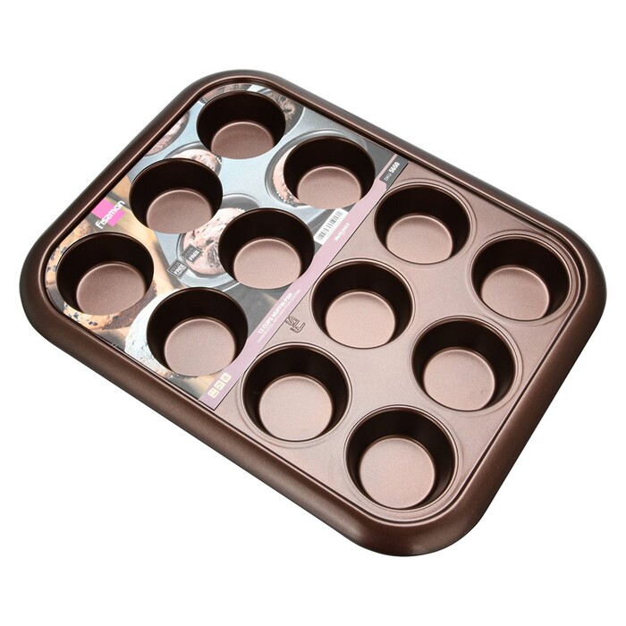 Форма для випікання Fissman 12 кексів 38x29,5x3,5 см (5650)