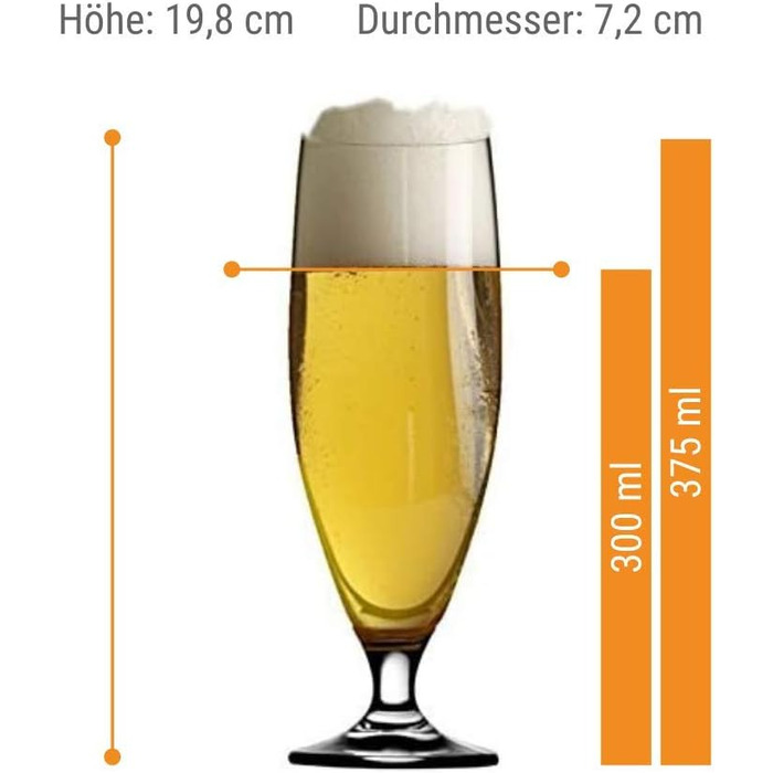 Набір із 6 склянок для пива 0,5 л, Imperial Stölzle Lausitz
