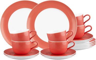 Кавовий сервіз на 6 персон, 18 предметів, червоний Liberty Pure Colors Seltmann Weiden