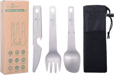 Титановий набір столових приборів iBasingo