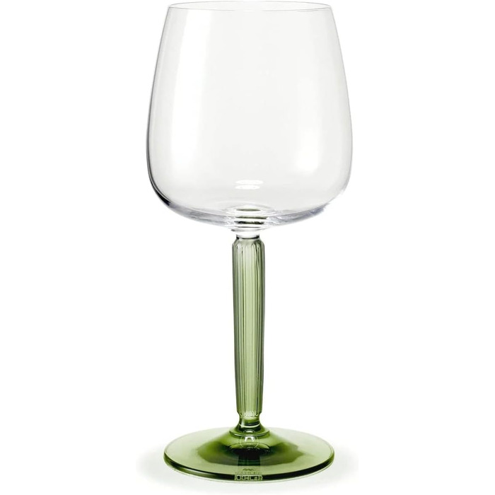Бокал для красного вина 490 мл, набор 2 предмета, зеленый Hammershøi Kähler