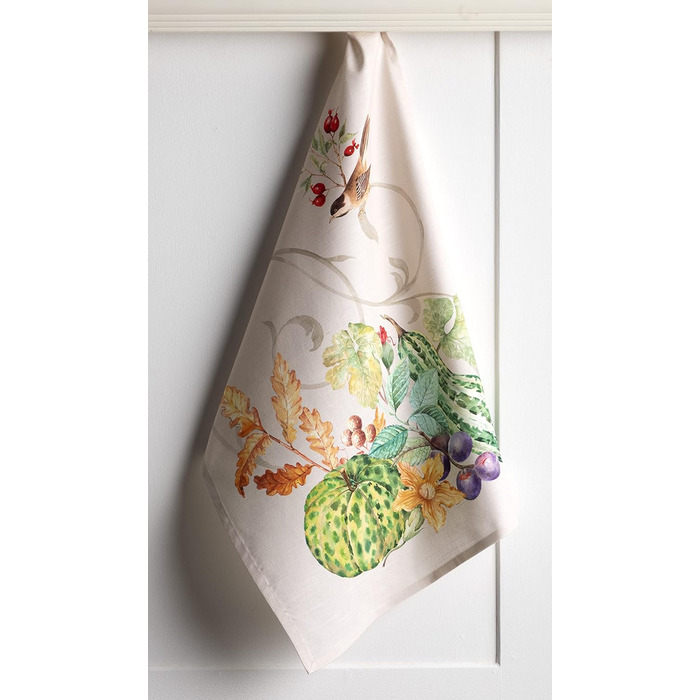 Набір із 3 багатоцільових кухонних рушників Барних рушників День подяки/Різдво (50 см x 70 см) (18 - Lumina, 50 x 70 см (Набір із 3 шт.)), 39 Hermine Noel