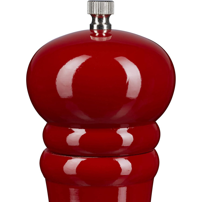 Дерев'яний млин для перцю та солі 40 см, червоний Relaxdays