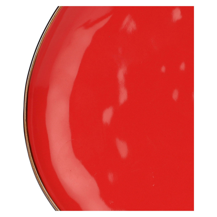 Тарілка обідня Rose&Tulpani Milano CONCERTO CORALLO, керамограніт, корал, діам. 27 см